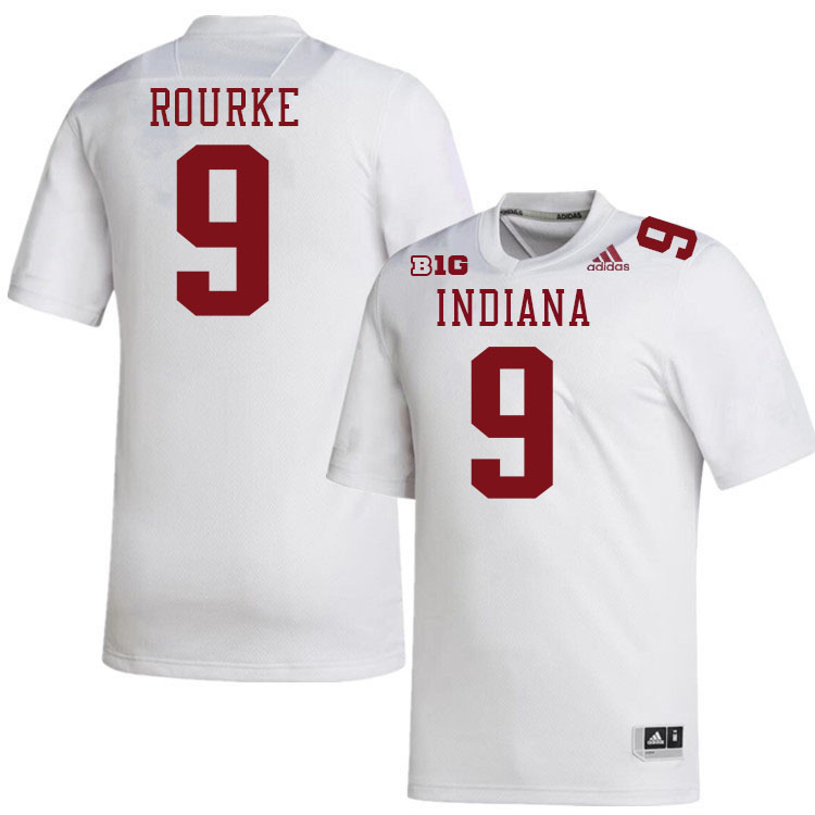 #9 Kurtis Rourke Indiana Hoosiers Football Jeresys College Apparels,Uniforms Stitched-White